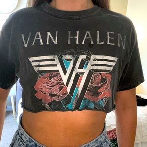 Van Halen Tour crop top